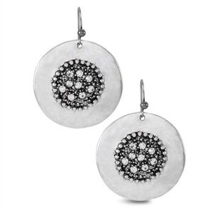 NEW Chico’s Silver Olga Drop Earrings